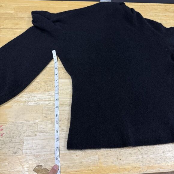 ALC Kenley Sweater Off the Shoulder Black Large Wool Alpaca Chic Modern Lux EUC - Picture 8 of 14